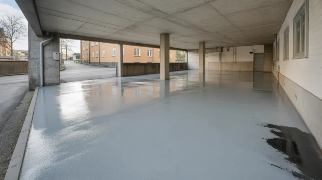 epoxigolv och h rdplastbel ggning i parkeringsgarage p s dermalm stockholm
