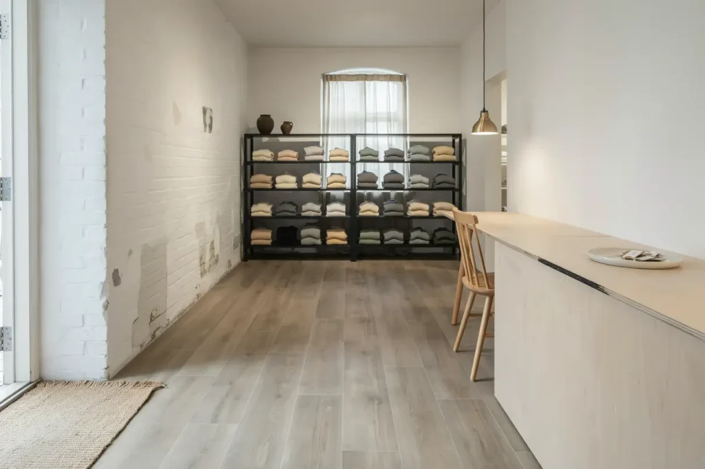 byte av laminatgolv i butikslokal p s dermalm